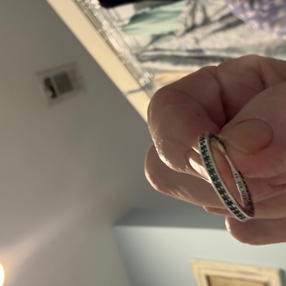 Pandora Silver and Turquoise Ring - Picture 2 of 4